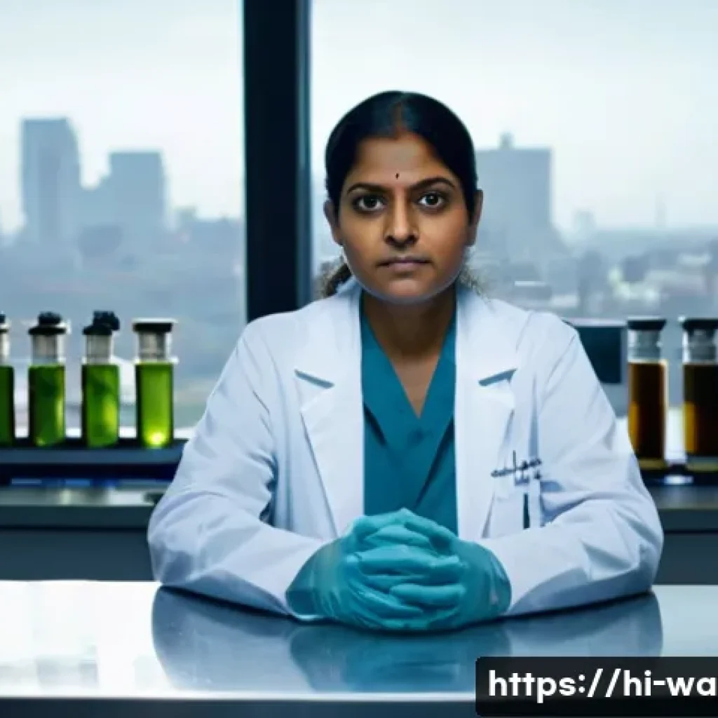 수질환경 전문가 업무 일기 - **Prompt 1: The Urban Water Expert's Vigil**
    "A dedicated Indian female water expert, in her lat...