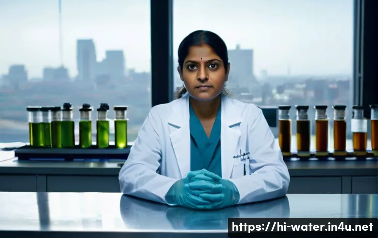 수질환경 전문가 업무 일기 - **Prompt 1: The Urban Water Expert's Vigil**
    "A dedicated Indian female water expert, in her lat...