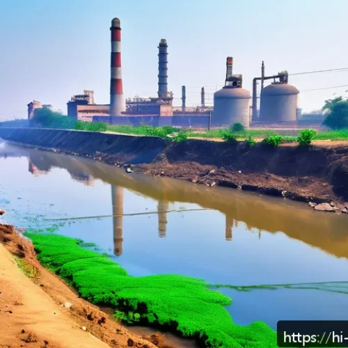 수질환경공학 기본 용어 정리 - A detailed scientific illustration of a water testing scene in an Indian urban environment, showing ...